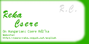 reka csere business card